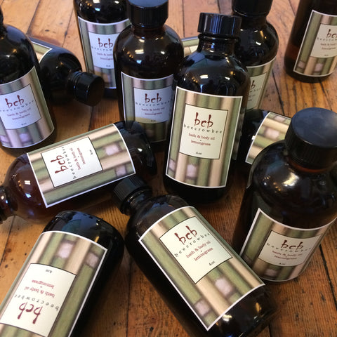 lemongrass bath and body oil
